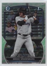 2023 Bowman Draft Chrome Lunar Glow Refractor Brock Vradenburg #BDC-44 12wc