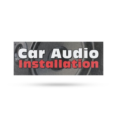 Car Audio Installation Vinyl Decal Professional Sound Systems Auto Services