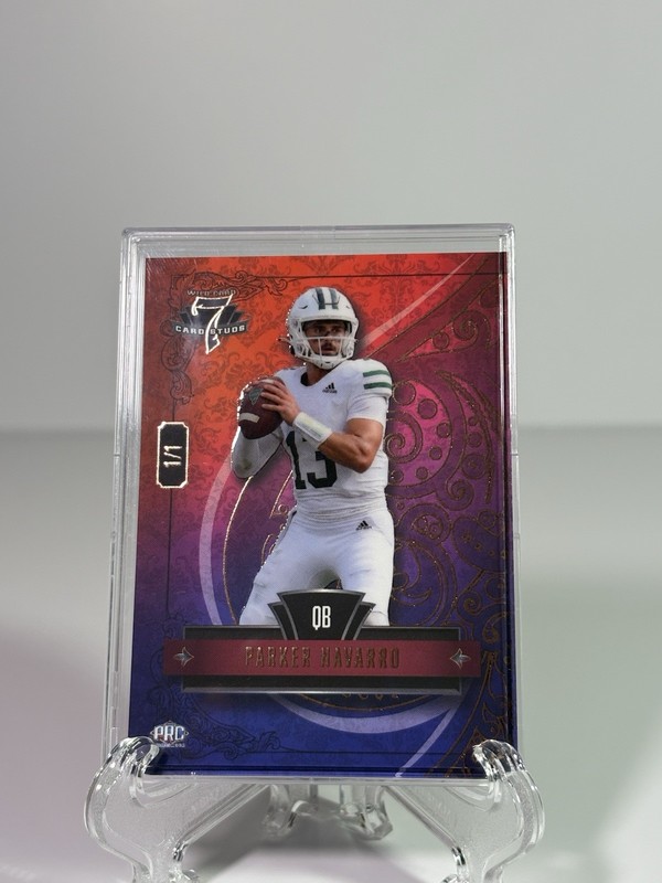 2026 Wild Card 7 Card Studs Parker Navarro QB Insert 7CSR-PN