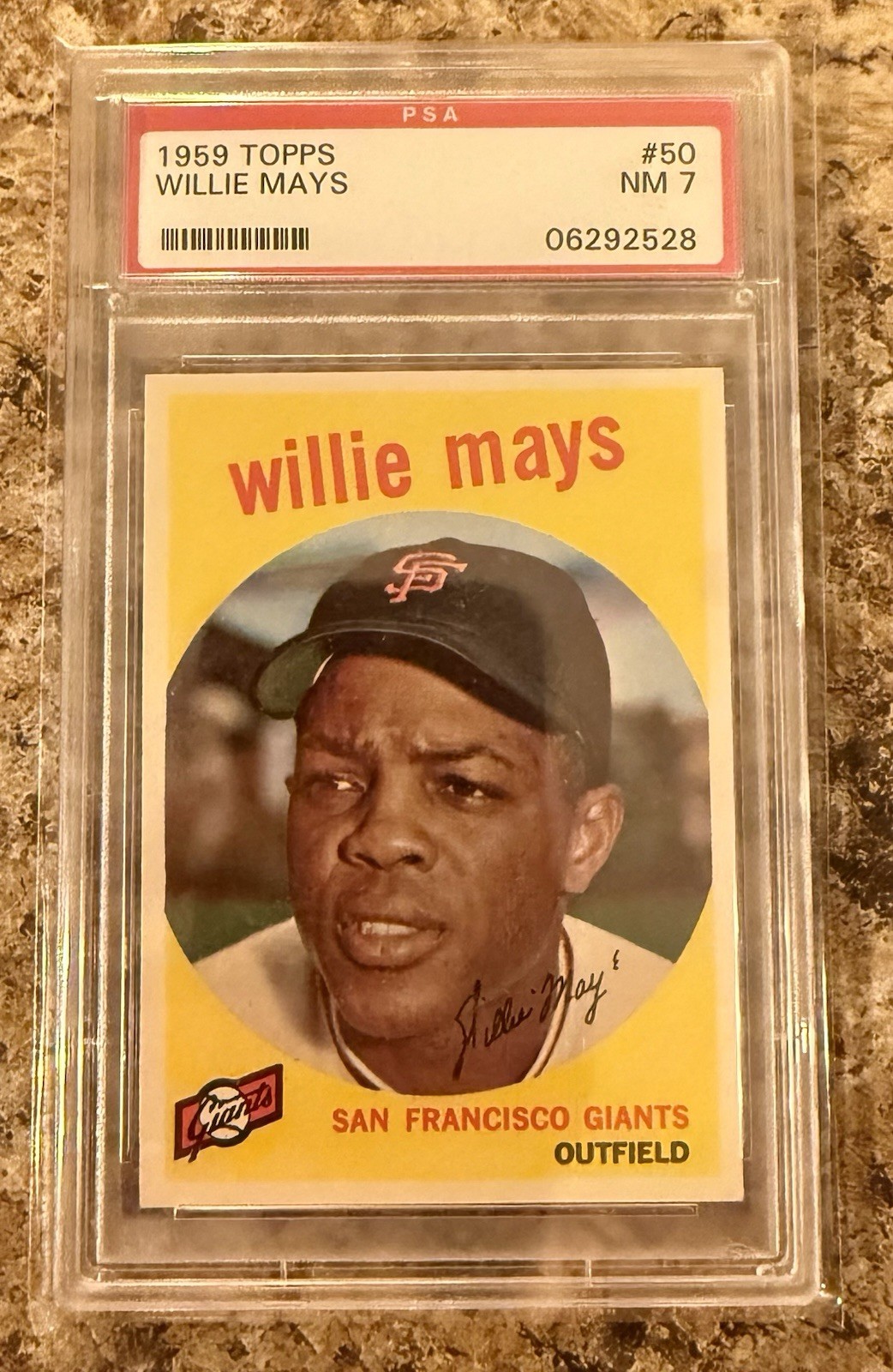 1959 Topps - Willie Mays #50 PSA 7🔥🔥BEAUTIFUL CARD!!!