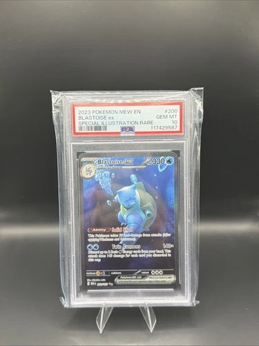 2023 Blastoise EX Scarlet & Violet 151 Special Illustration Rare PSA 10 Gem MT