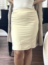 Vintage 80s Valentino Boutique M 12 Women s Skirt Ivory