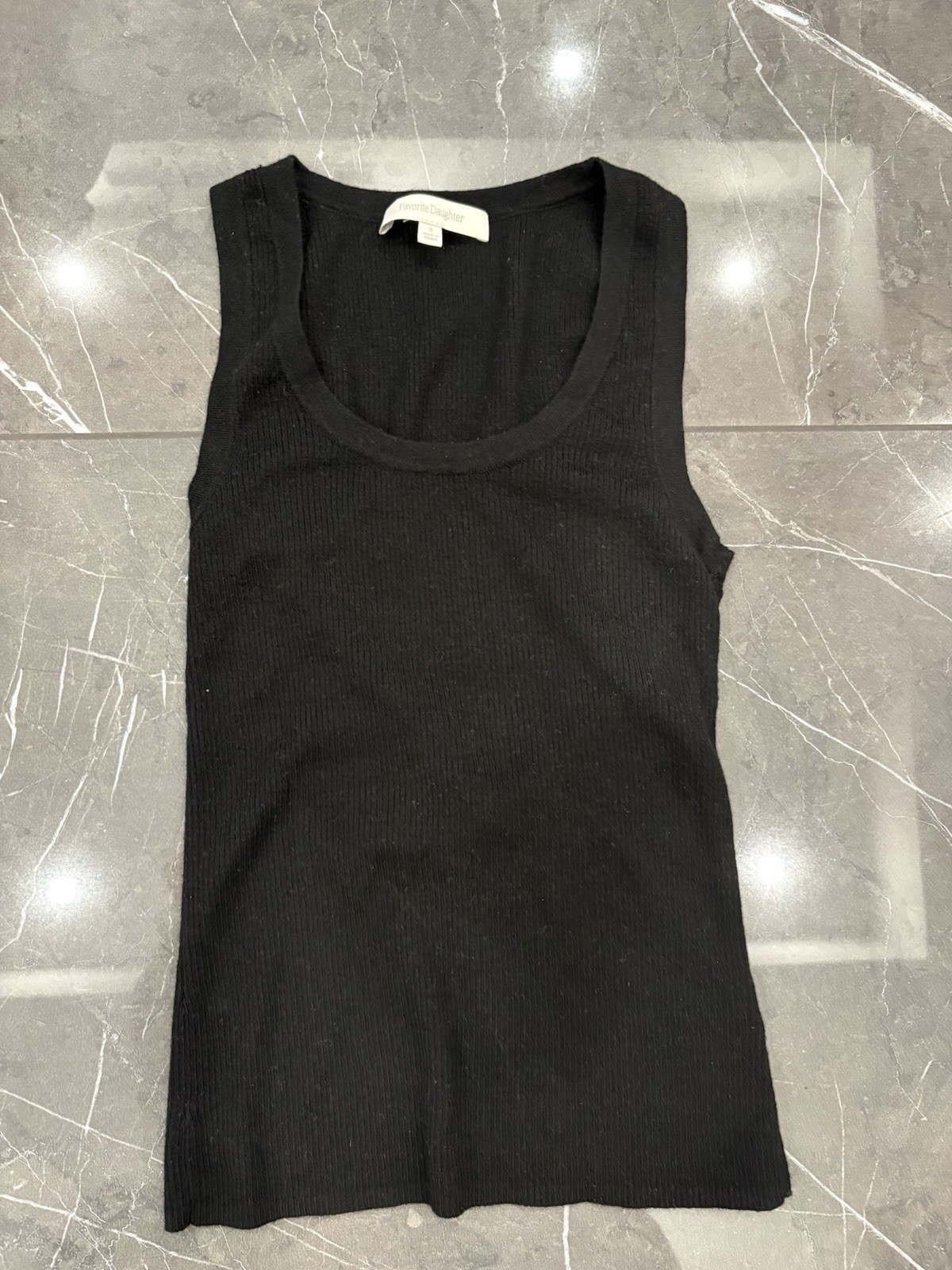 Women's Favorite Daughter Merino Wool Black Tank Top Size Small