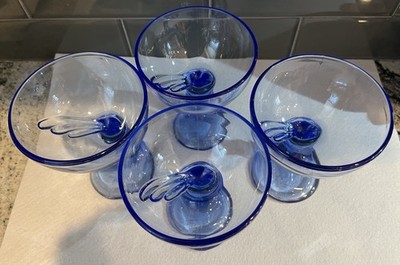 Vintage Bormioli Rocco Jerba Glasses Dessert Cup, Goblet, Cocktail  Set of 4