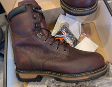 Rocky 8" IronClad Waterproof Steel Toe Work Boot 6694 400GST Bridal Brown 12 W