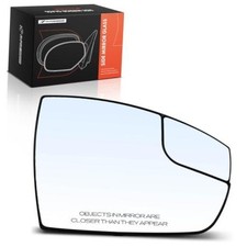 Right Passenger Side Non-Heated Mirror Glass with Backing Plate - Compatible