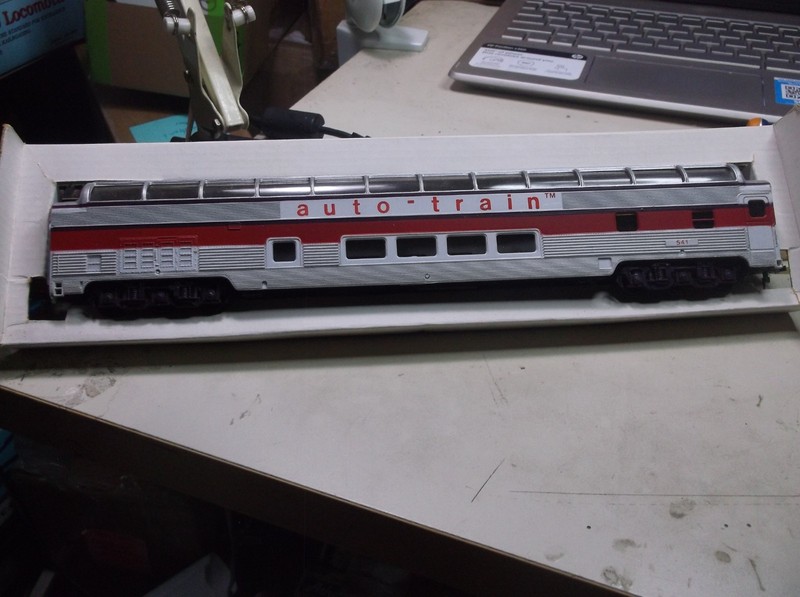 HO 85Ft. Domed Coach Passenger Car 541 AUTO-TRAIN Bachmann Original Box  25