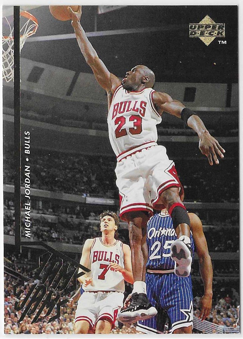 1995-96 Upper Deck Slams & Jams Michael Jordan #352 HOF