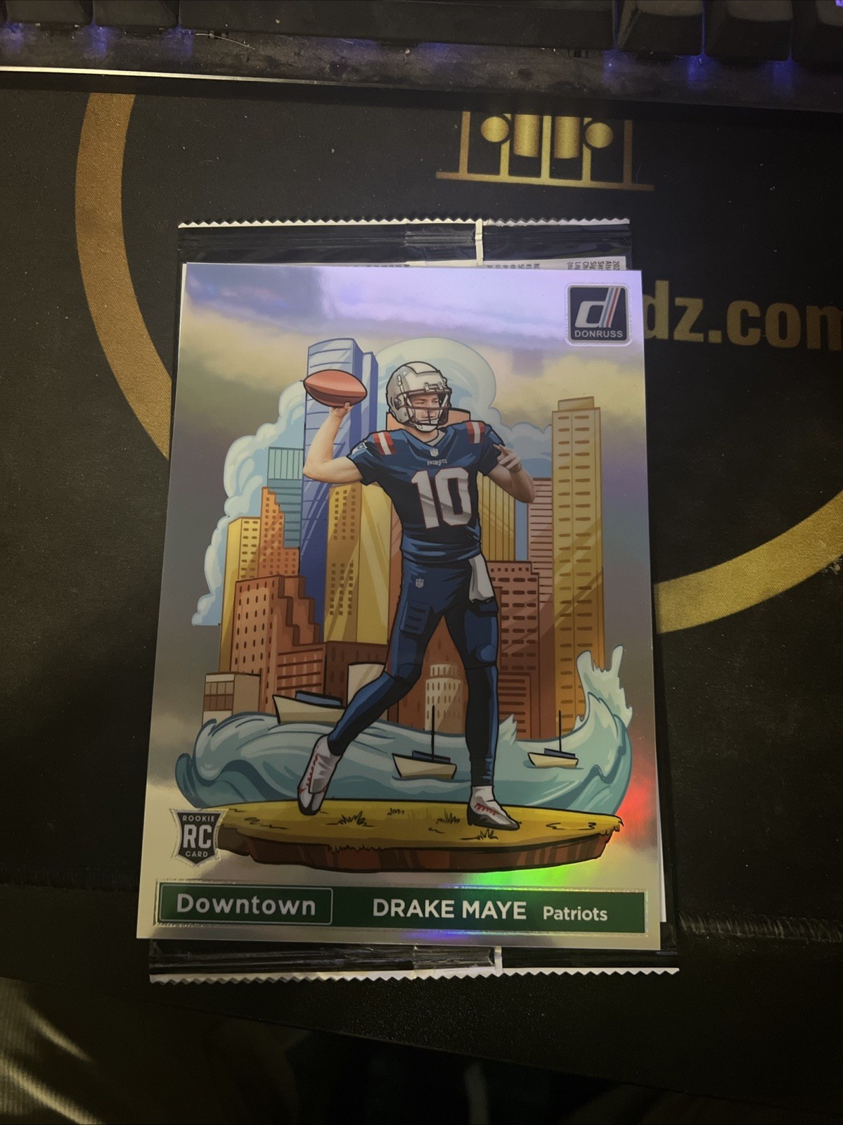 2024 Panini Donruss Jumbo Downtown Drake Maye RC AFC Champs NE Patriots #13 MVP