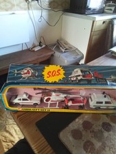 CORGI GS 18  EMERGENCY SERVICES SET 1975 ORIGINAL SET GOOD FOR AGE BOX DAMAGED 