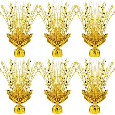 6 Pack Metallic Foil Spray Centerpiece Star Table Decoration Burst Table Cent...