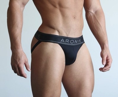 Aronik Men s Undergarment Black Medium Underwear NWT Chap Style Booty