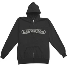 Men's Lagwagon Putting Music Zippered Hooded Sweatshirt Medium Black