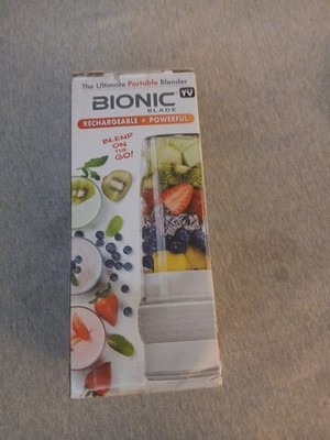 Bionic Blade Portable Blender 6 Piece Set 26oz Rechargeable Shakes Smoothies