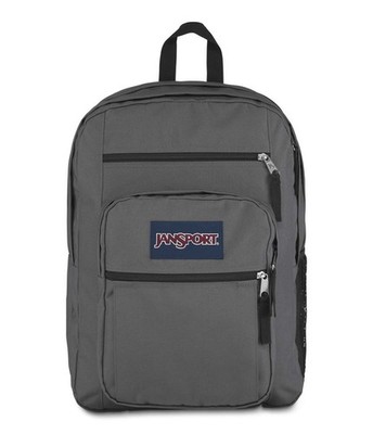 100 % authentisch, JanSport Big Student, großer Rucksack, tiefgrau (30 Jahre Garantie)