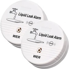 Water Leak Alarm Sensor, Battery Operated Leak Alert, 90Db Water Detector