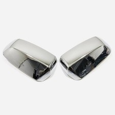 Plated Chrome Silver Side Mirror Cap Overlay Cover Abs Fits 23-26 Ranger Plated Chrome Silver Side Mirror Cap Overlay Cover Abs Fits 23-26 Ranger