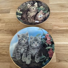 Two Danbury Mint “Purrfect Portraits” Collectible Plates. In Perfect Condition.