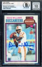 Doug Williams Gem Mint 10 Beckett BAS Signed 1979 Topps Rookie Autograph