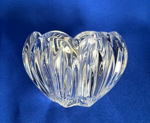 Vintage Waterford Crystal Scalloped Top Votive Candle Holder Ireland Signed!