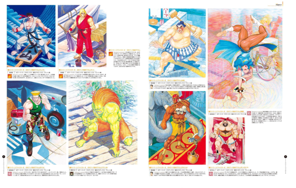 Capcom Design Works Early Days Japan Sreetfighter Rockman Game Art