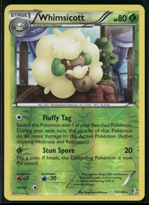 Whimsicott 15/149 Reverse Holo - Pokemon TCG Boundaries Crossed 2012