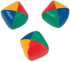 Unbranded Set of 3 Learn to Juggle Balls Juggling Ball with Instructions 2.25"