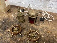 Navigation Vintage Ships Boat Lights Maritime Marine Brass 