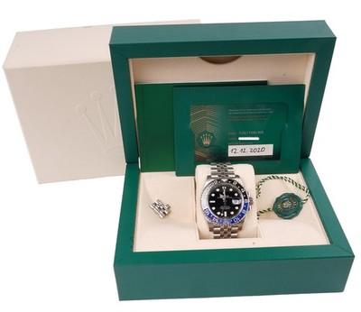 neue Rolex GMT Master II Batgirl 126710BLNR aus 2020 Teil Sticker FullSet