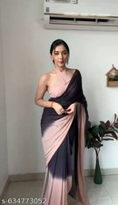 Pure Soft Georgette With Beautiful Design In Digital Printed Ready To Wear Saree