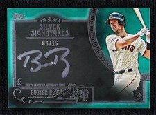 2016 Topps Five Star Silver Signatures Green 4/15 Buster Posey #FSSS-BP Auto 0b0