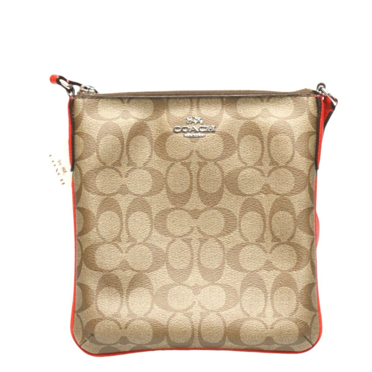 COACH Shoulder Bag Crossbody CC Canvas Signature Leather F35940 Brown A-260113-1 thumbnail 2