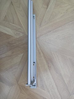 Towel rail sliding unit under counter mounting