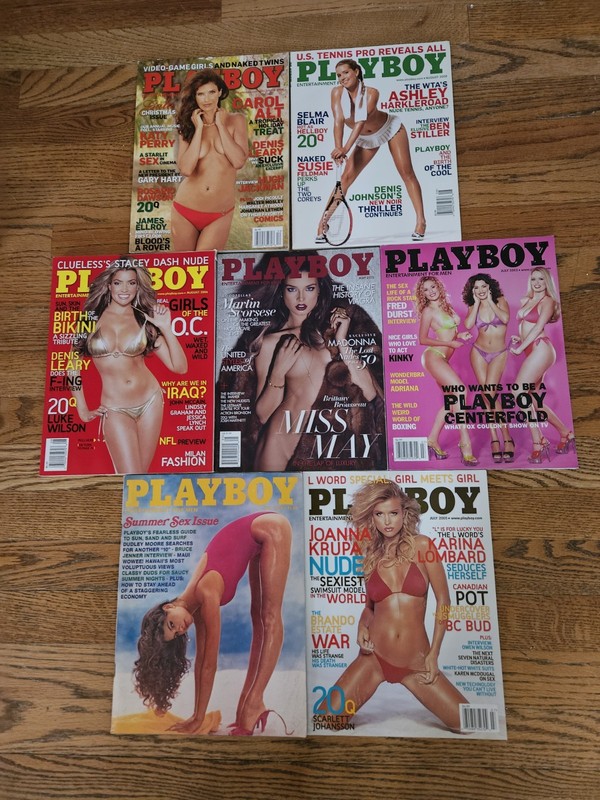 Vintage Playboy Magazine Lot Of 7 - 80's+newer💥CAROL ALT💥JOANNA KRUPA💥