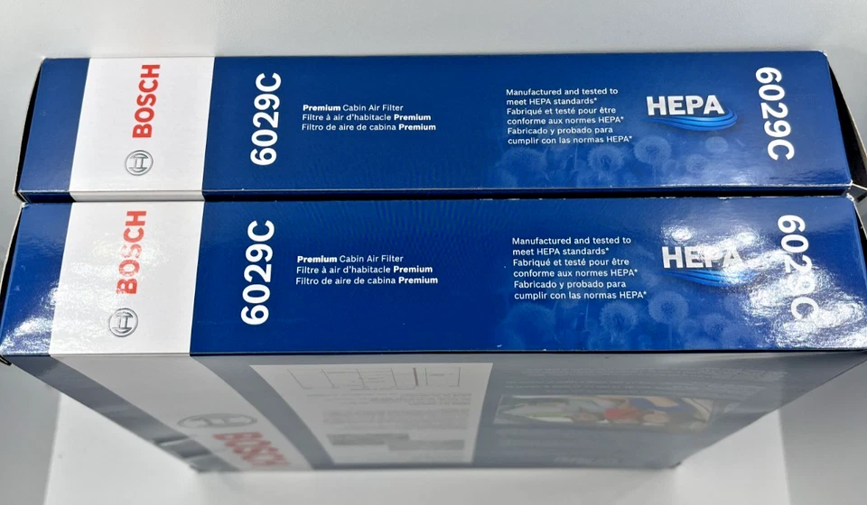 Bosch 6029C HEPA Cabin Air Filter for Acura CSX MDX ZDX Honda Accord Civic x2 - Image 2 of 3