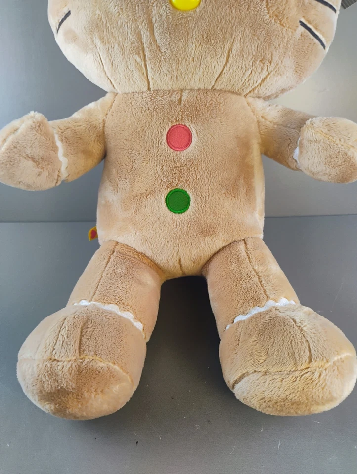 Build A Bear BAB Hello Kitty pan de jengibre nuevo con etiquetas peluche marrón retirado 18"" Foto 4 de 4