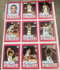 1985 JMS Match-Up NBA 76ers Sixers SET ERVING & Charles BARKLEY RC Rookie NM