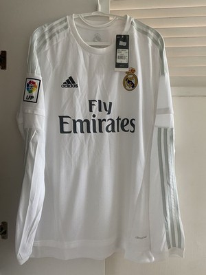 Ronaldo Real Madrid 15/16 Long Sleeve Shirt Jersey Camista Adidas