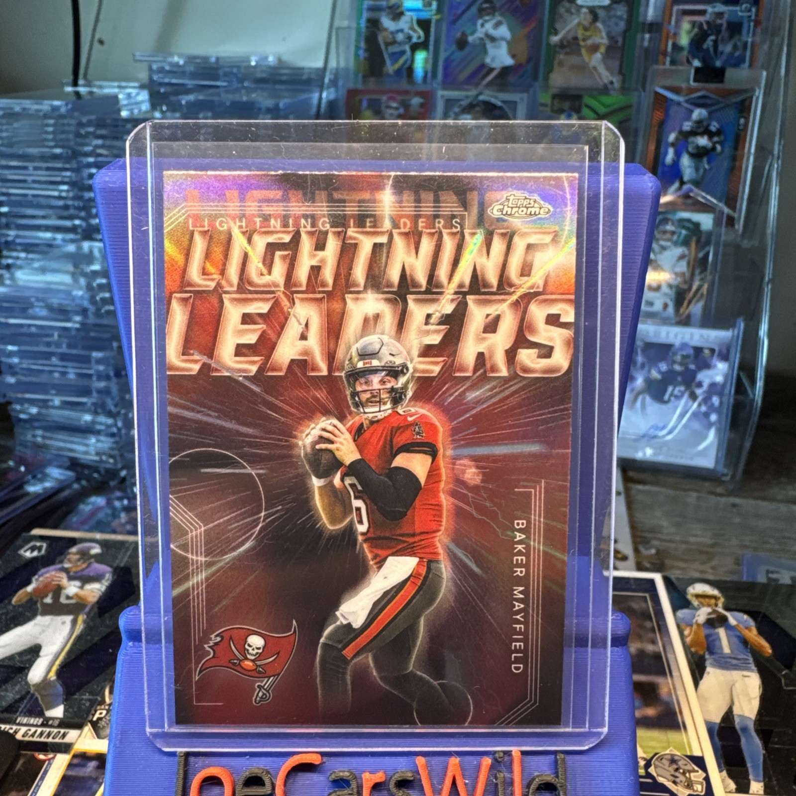 2025 Topps Chrome Baker Mayfield Lightning Leaders LL-3 Case Hit Mint