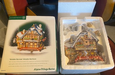 Dept 56 Alpine Village Altstadter Beerhouse 56.56218 in Box Tested & Works RARE!