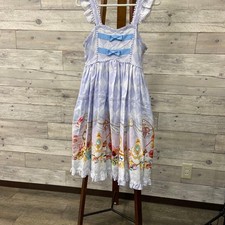Preview of Metamorphose Lavender Argyle Lolita Dress Sleeveless Ruffle Ribbon
