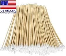 200 Pcs Count 6" Inch Long Cotton Swabs with Wooden Handles Cotton Tipped Applic