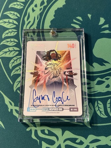 Cynthia Cooper COOPANOVA BFA-188 Auto Steel Foil Bo Jackson Battle Arena Debut