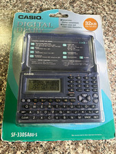 Casio SF-3305ABU-S Digital Diary 32KB Organizer Calculator Alarm Calendar LCD