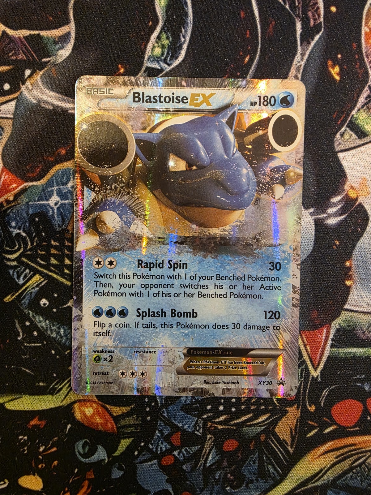 Pokemon TCG XY30 Blastoise EX Black Star Promo Holo Card