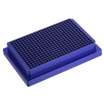 384 Wells Microcentrifuge Tube Rack Cooler, Tray Tissue Culture Plate, Blue
