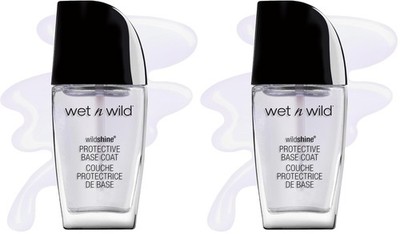wet n wild Nail Polish Wild 0.41 Fl Oz (Pack of 2), Capa base protectora