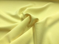 Bullet Textured Liverpool Fabric 4 way Stretch Pastel Yellow R31