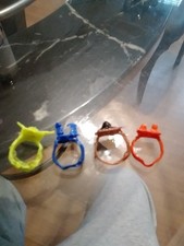 Kids Unisex Adjustable Jewelry Rings Pretend Play 5Pc Children EMOJIS