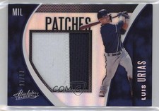 2021 Panini Absolute Patch Holo Silver 17/17 Luis Urias #PAT-UR Patch 12v9